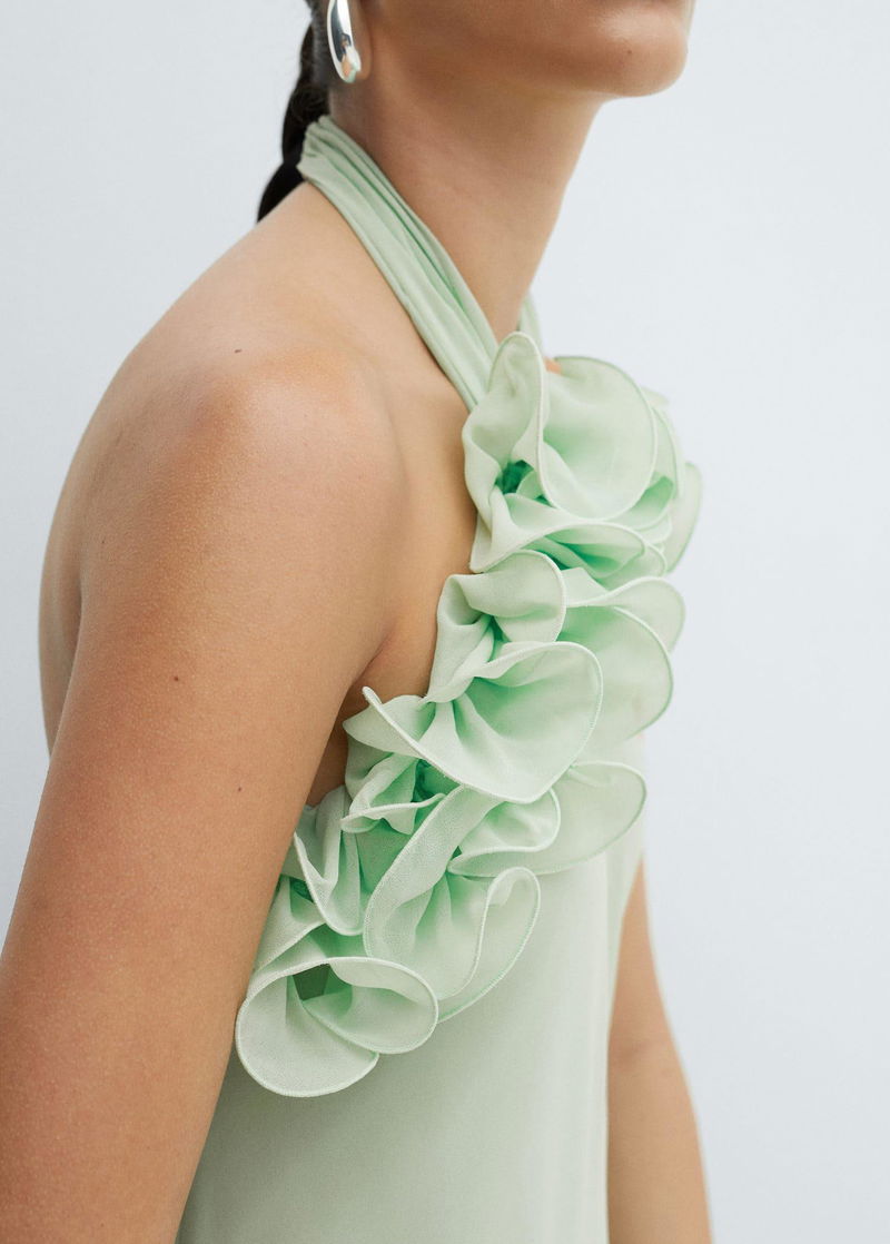 MANGO Halter-Neck Open-Back Dress | endource