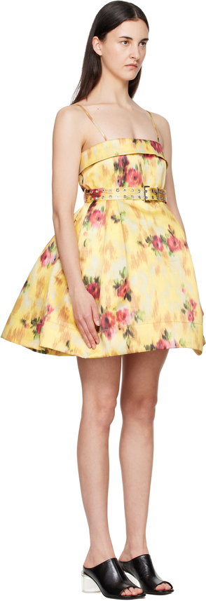 knee length dresses for ladies Printed Metallic Mini Dress – In The Name Of Clothes main image 0