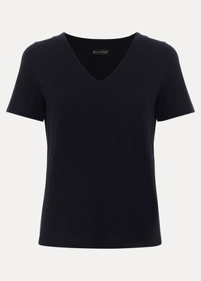 Phase Eight Elspeth Navy V Neck Top Navy Phase Eight Elspeth Navy V Neck Top Navy
