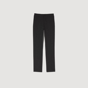 Black SANDO trousers, straight leg