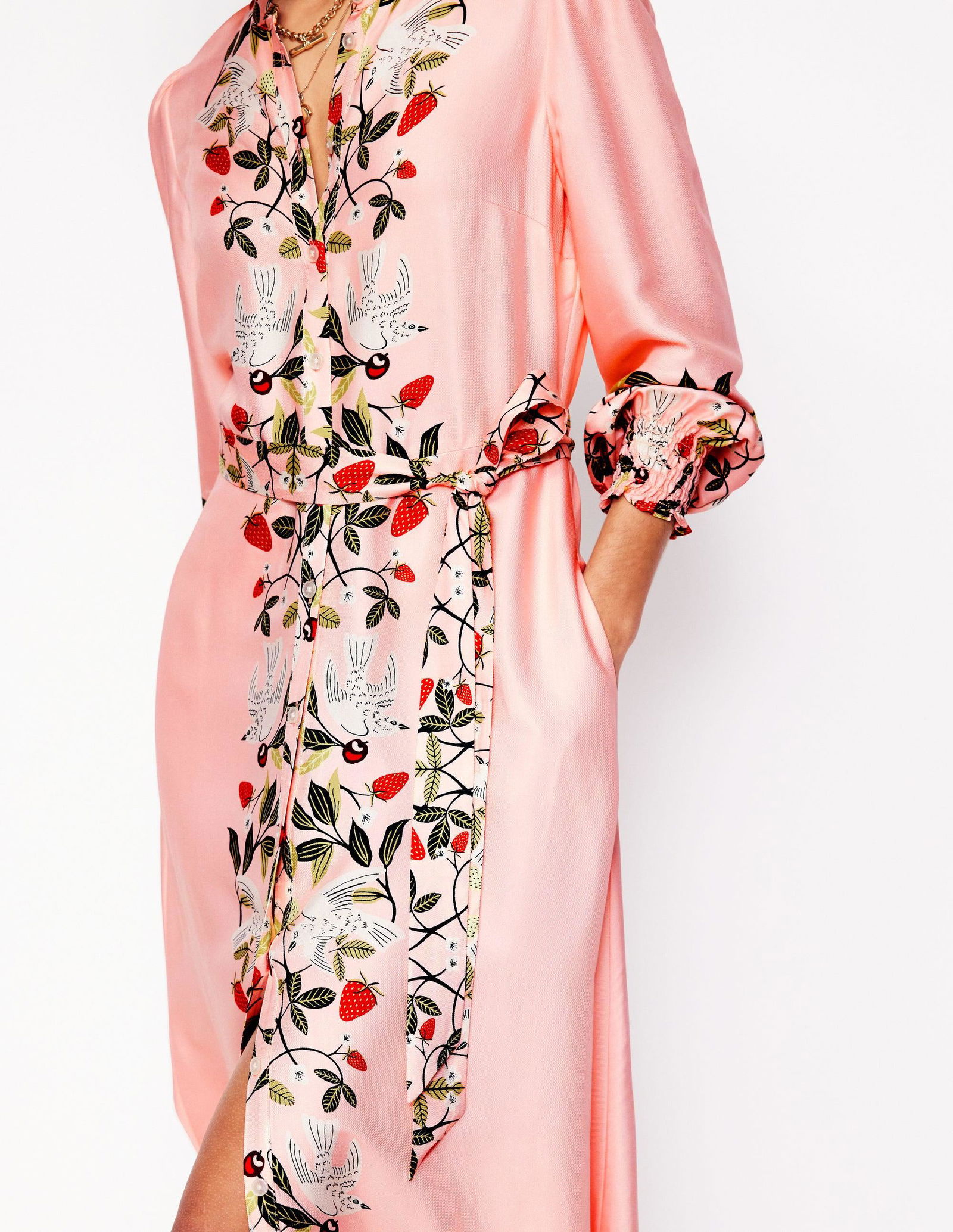 boden ruby collarless shirt dress BODEN Ruby Collarless Shirt Dress