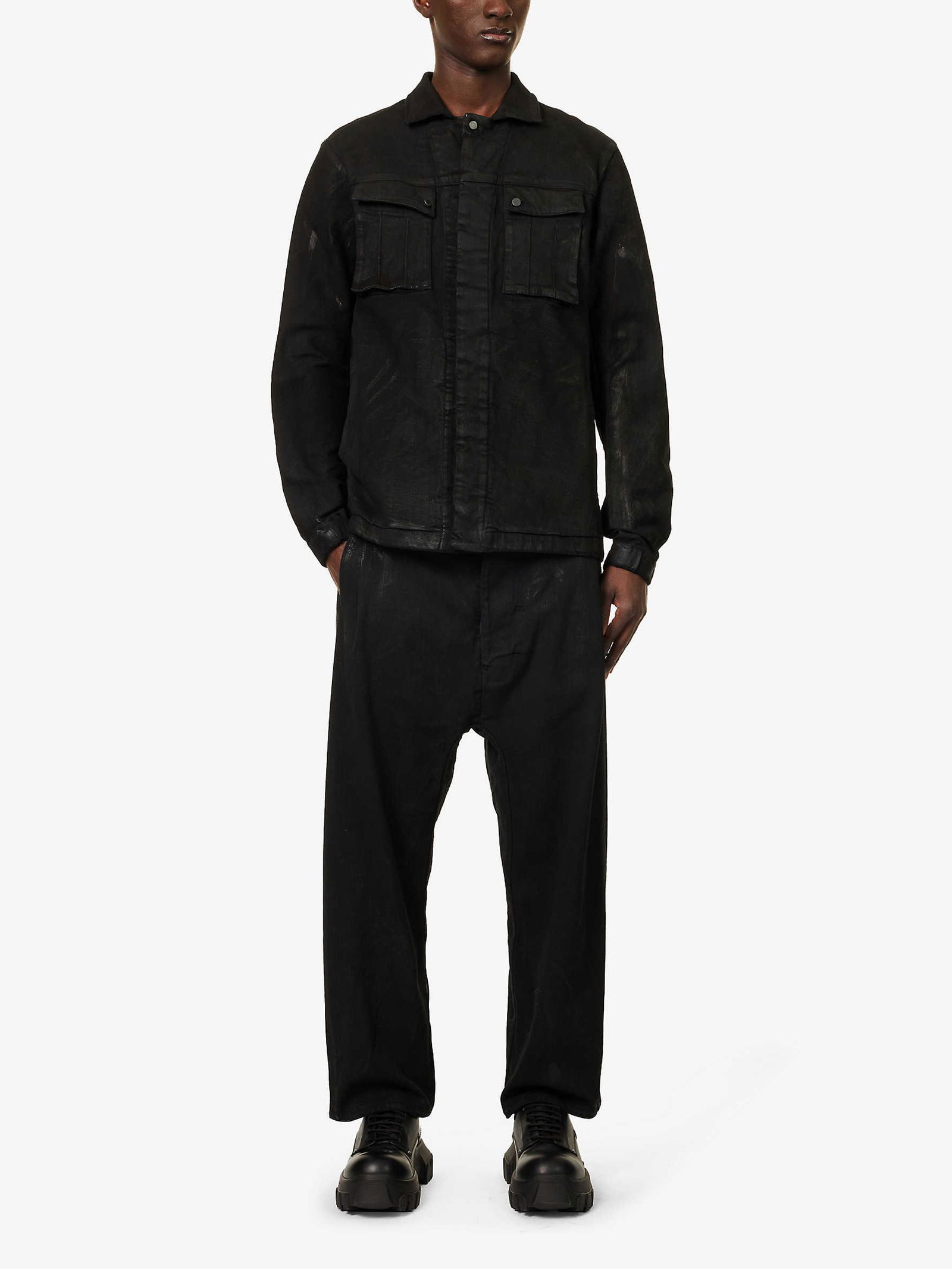 Boris Bidjan Saberi Relaxed-Fit Chest-Pocket Denim-Blend Overshirt 