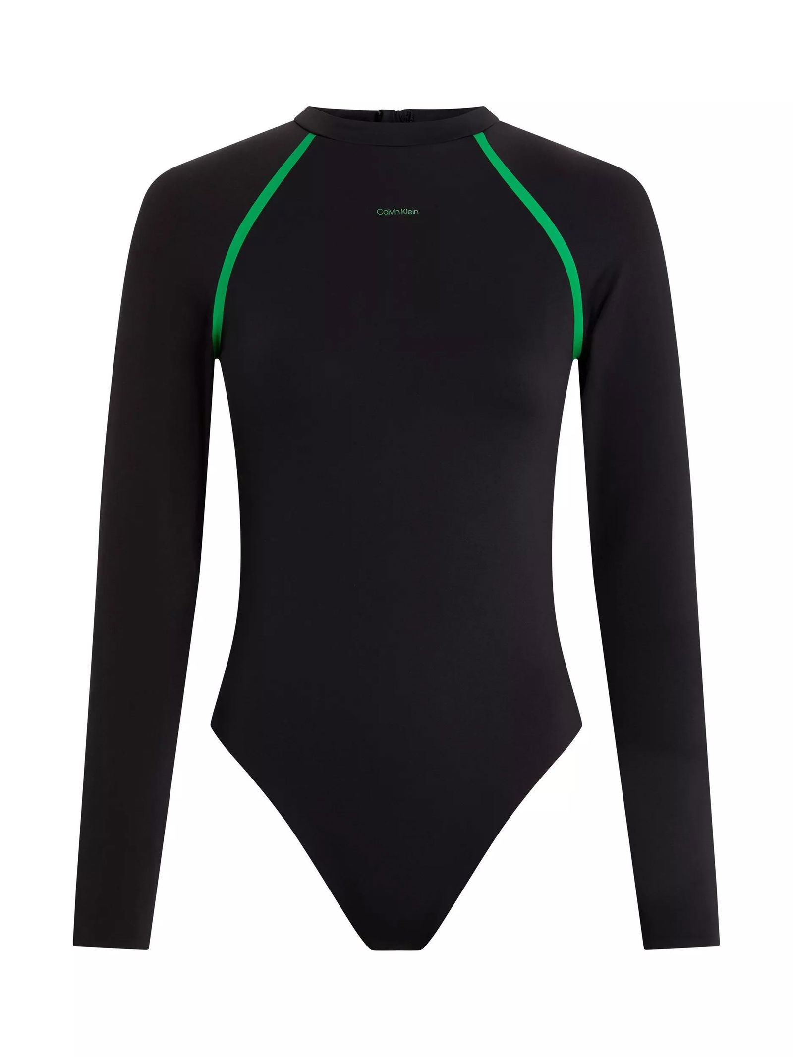 CALVIN KLEIN One-Piece Rashguard in Black | endource