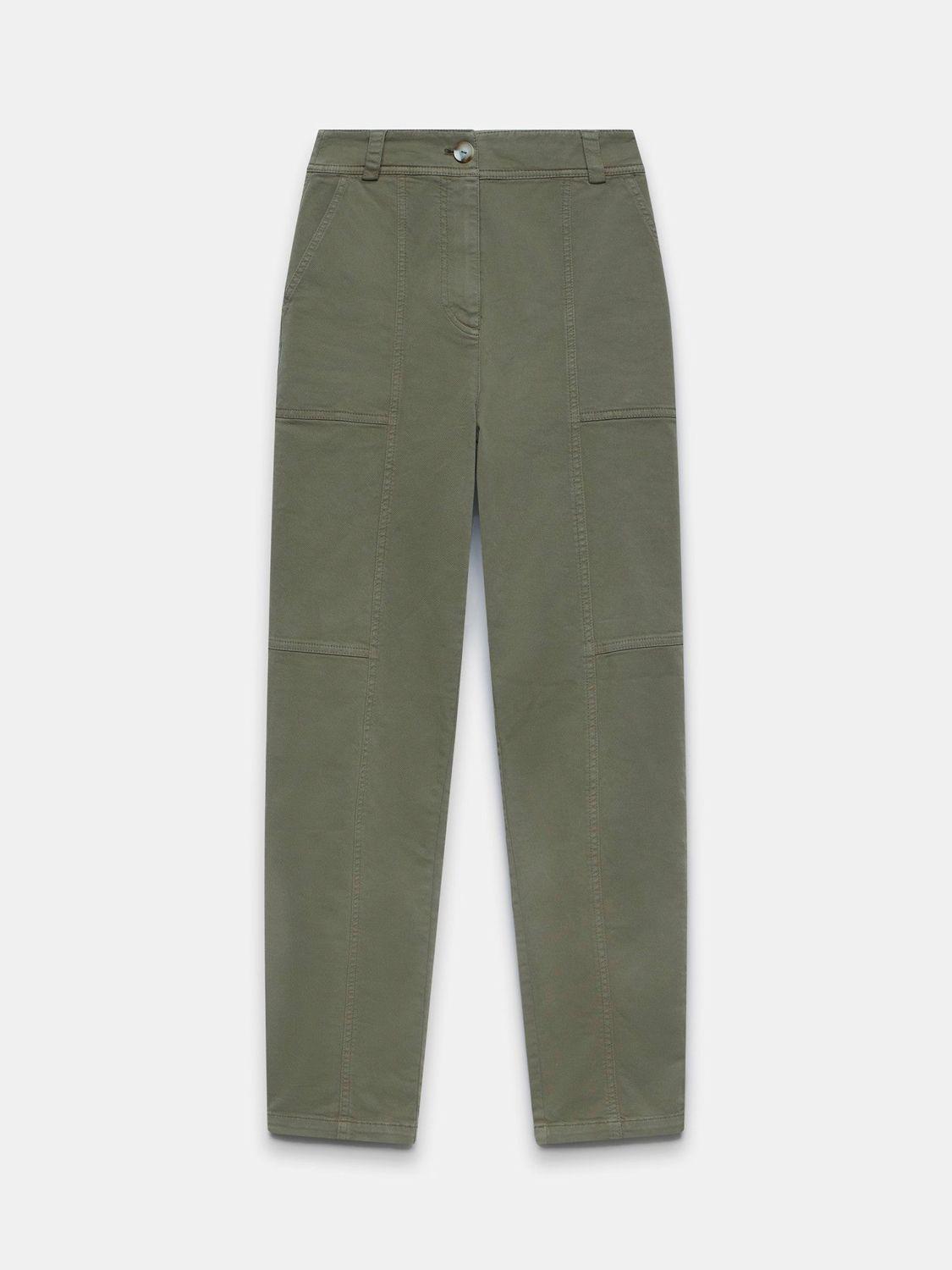 MINT VELVET Tapered Seam Chinos in Khaki | Endource