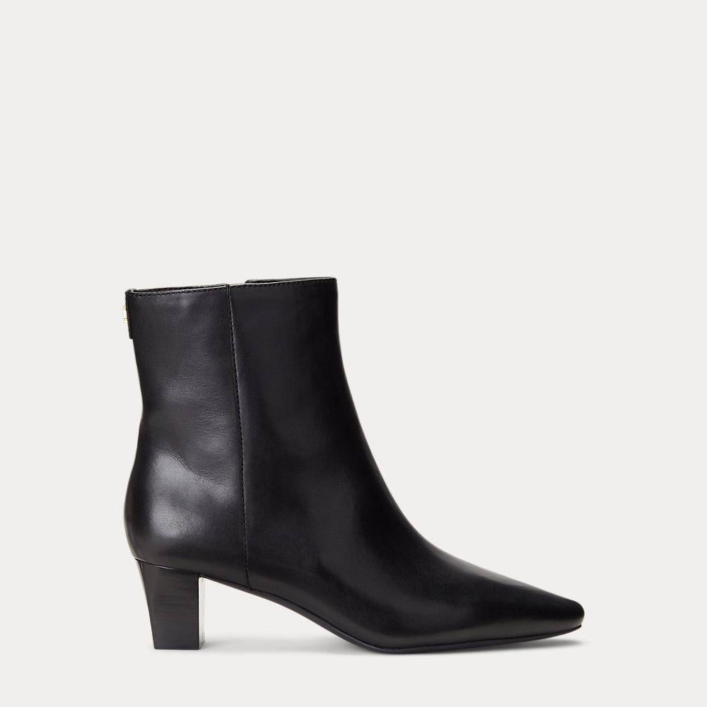 ralph lauren bonne leather bootie