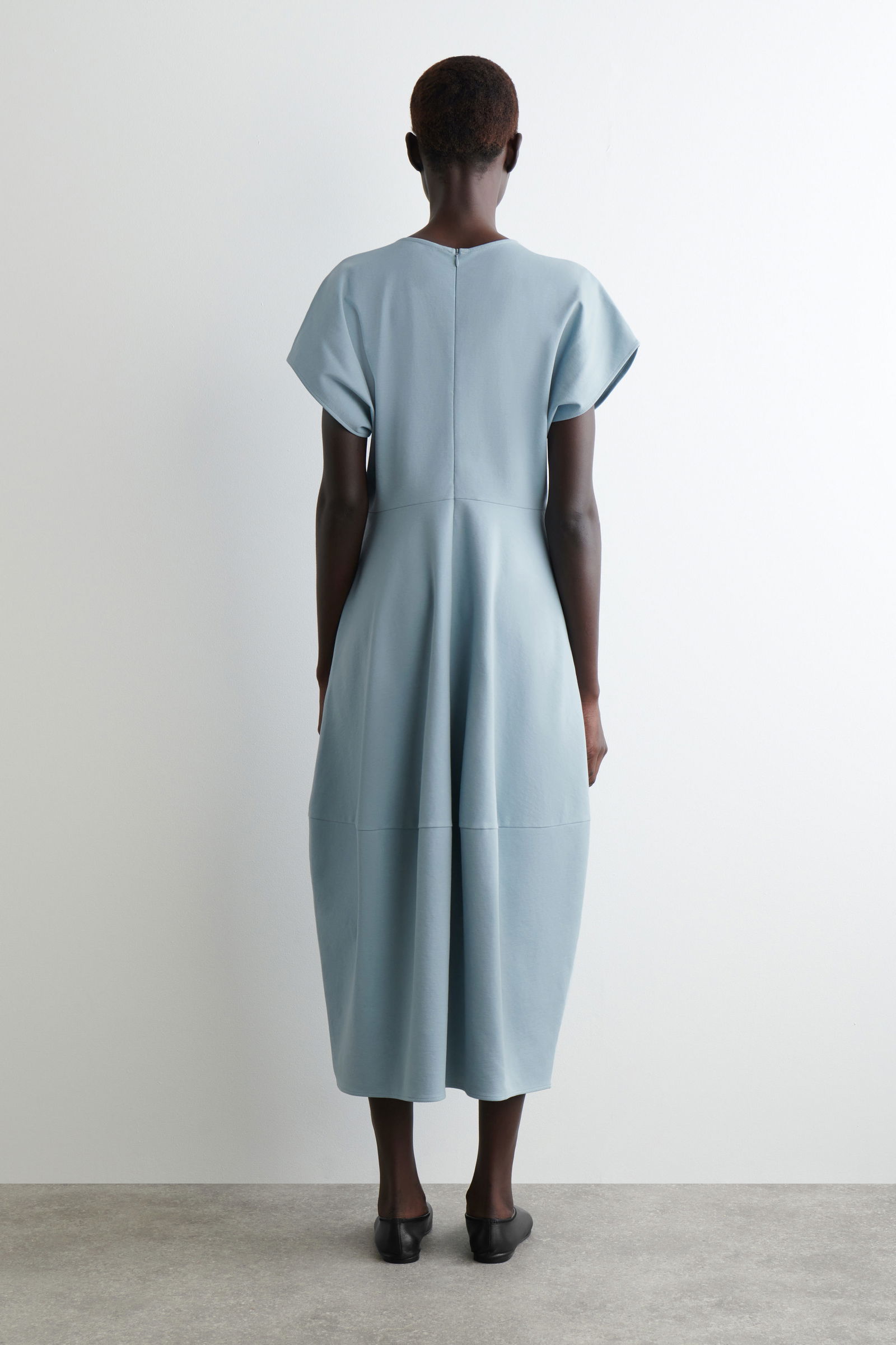 COS Sculpted Cotton Midi Dress | endource