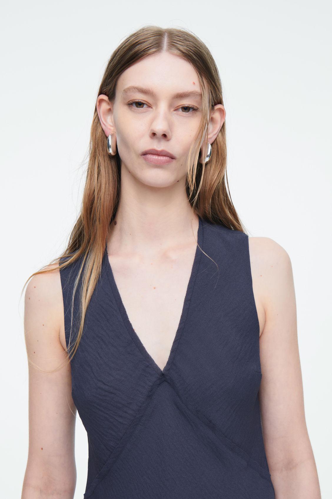 COS Floaty Asymmetric Midi Dress | endource