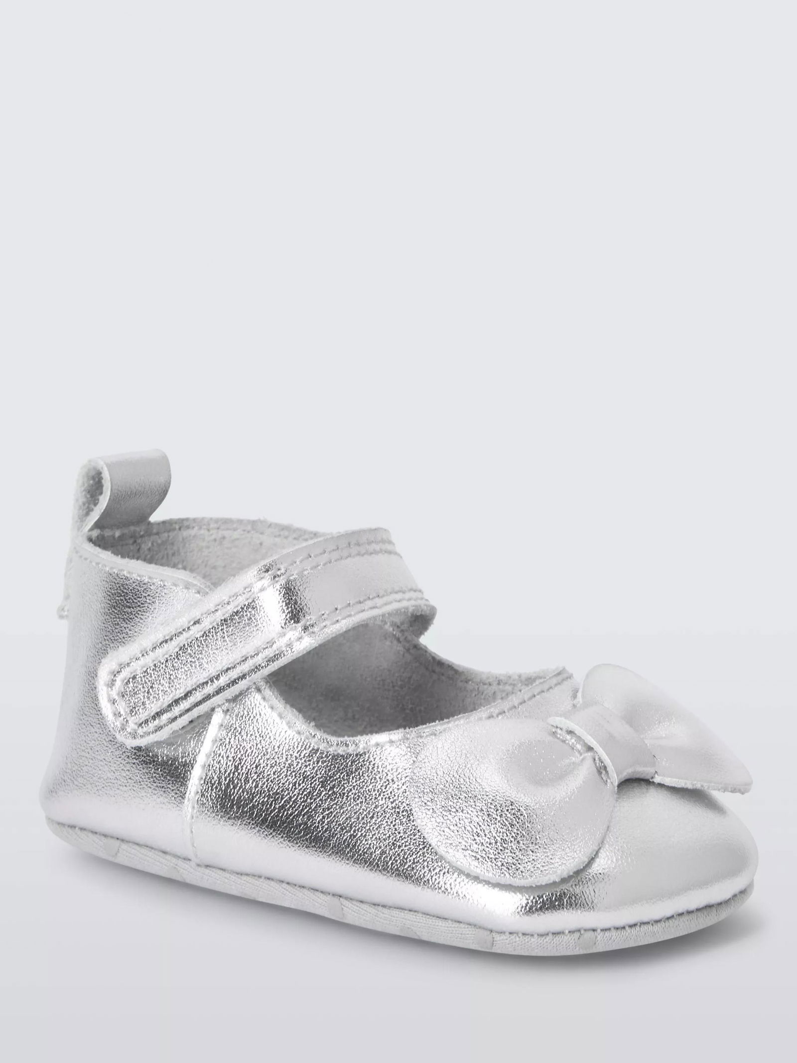 JOHN LEWIS Baby Leather Ballerina Pram Shoes in Multi | endource