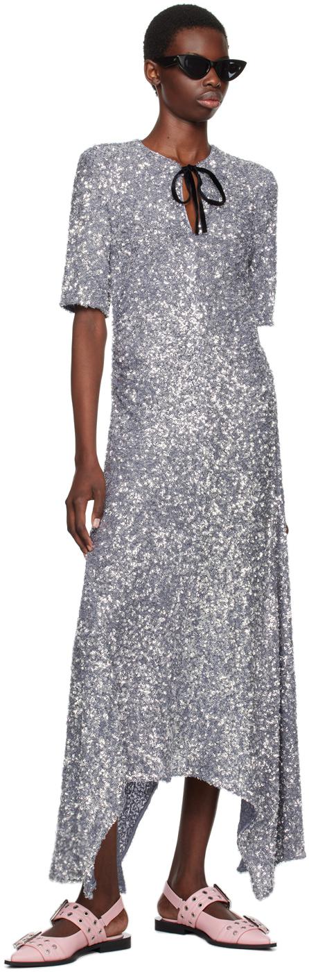 GANNI Sequin Maxi Dress endource