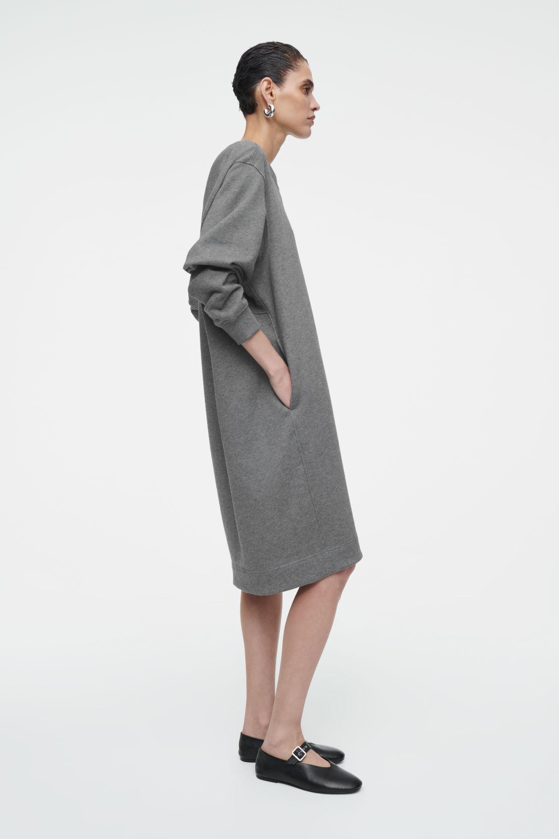 COS Oversized Sweatshirt Midi Dress | endource