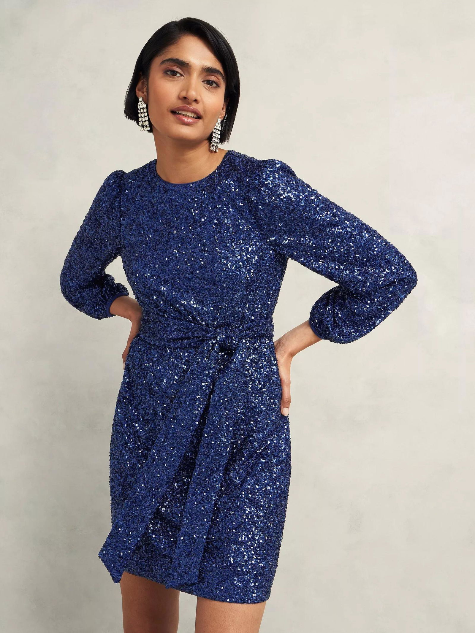 hobbs zariah sequin dress Hobbs London Women's Zariah Sequin Dress - Black - Size 8 UK/4 US