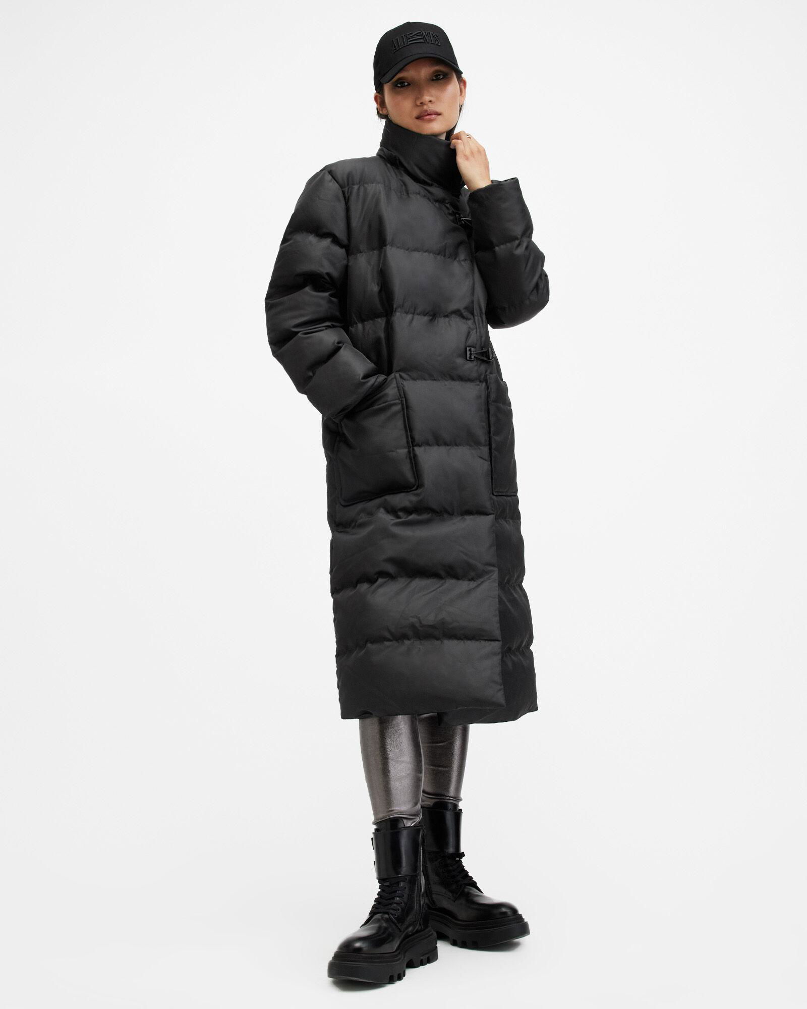 ALLSAINTS Allana Funnel Neck Recycled Puffer Jacket | endource