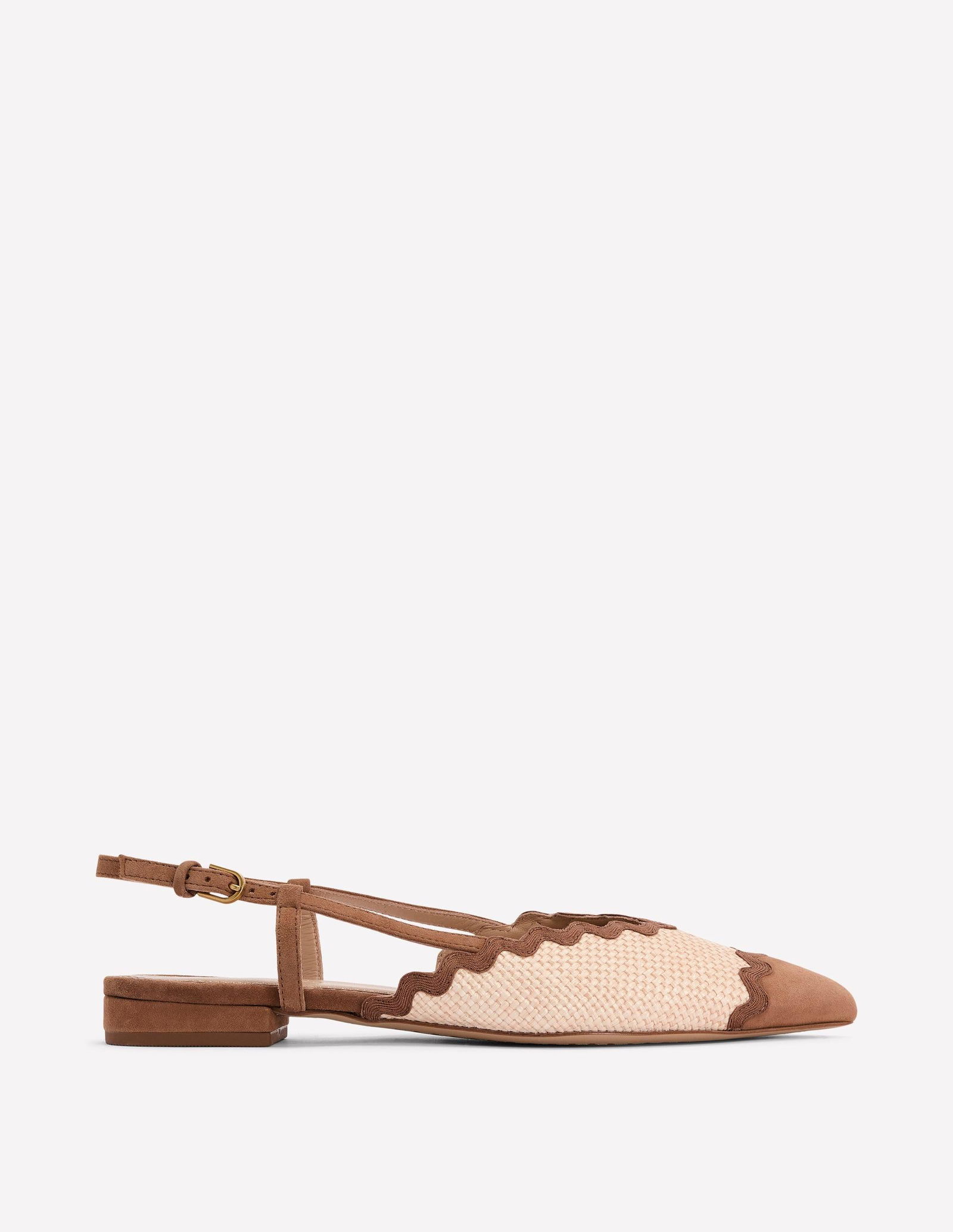 BODEN Ric Rac Detail Pointed Flats | endource