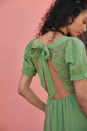 FREE PEOPLE Lucinda Lace Midi Dress | endource