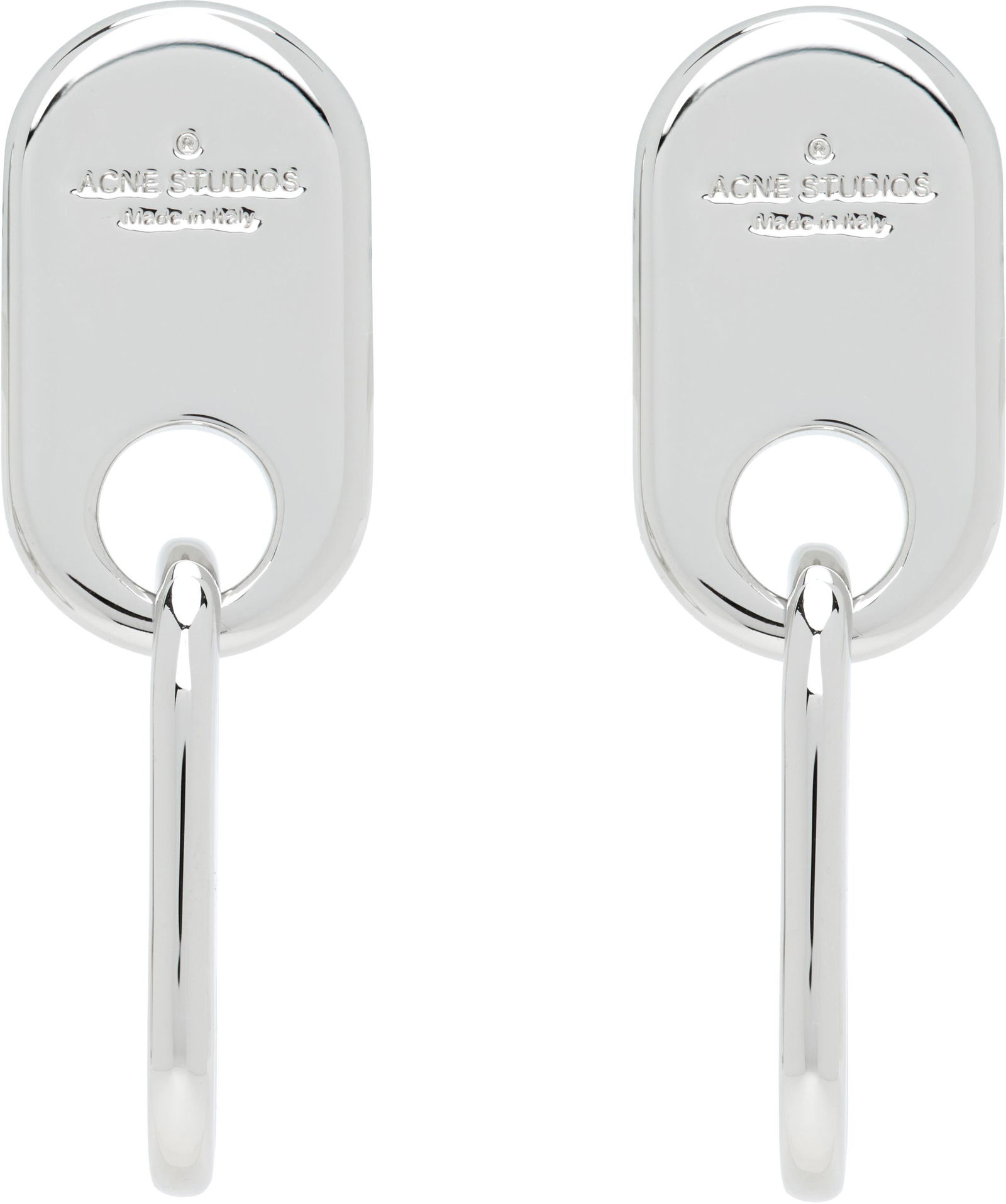 ACNE STUDIOS Chain Lock Earrings | endource