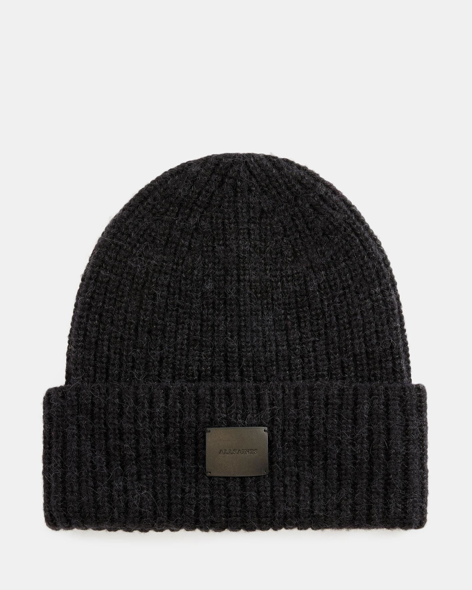 All Saints Harper wool blend Metallic beanie Star Tinsel Metallic Beanie Black | ALLSAINTS US main image 2