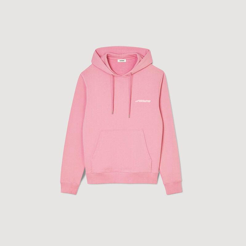 Pink SANDRO hooded sweatshirt