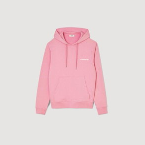 Pink SANDRO hooded sweatshirt