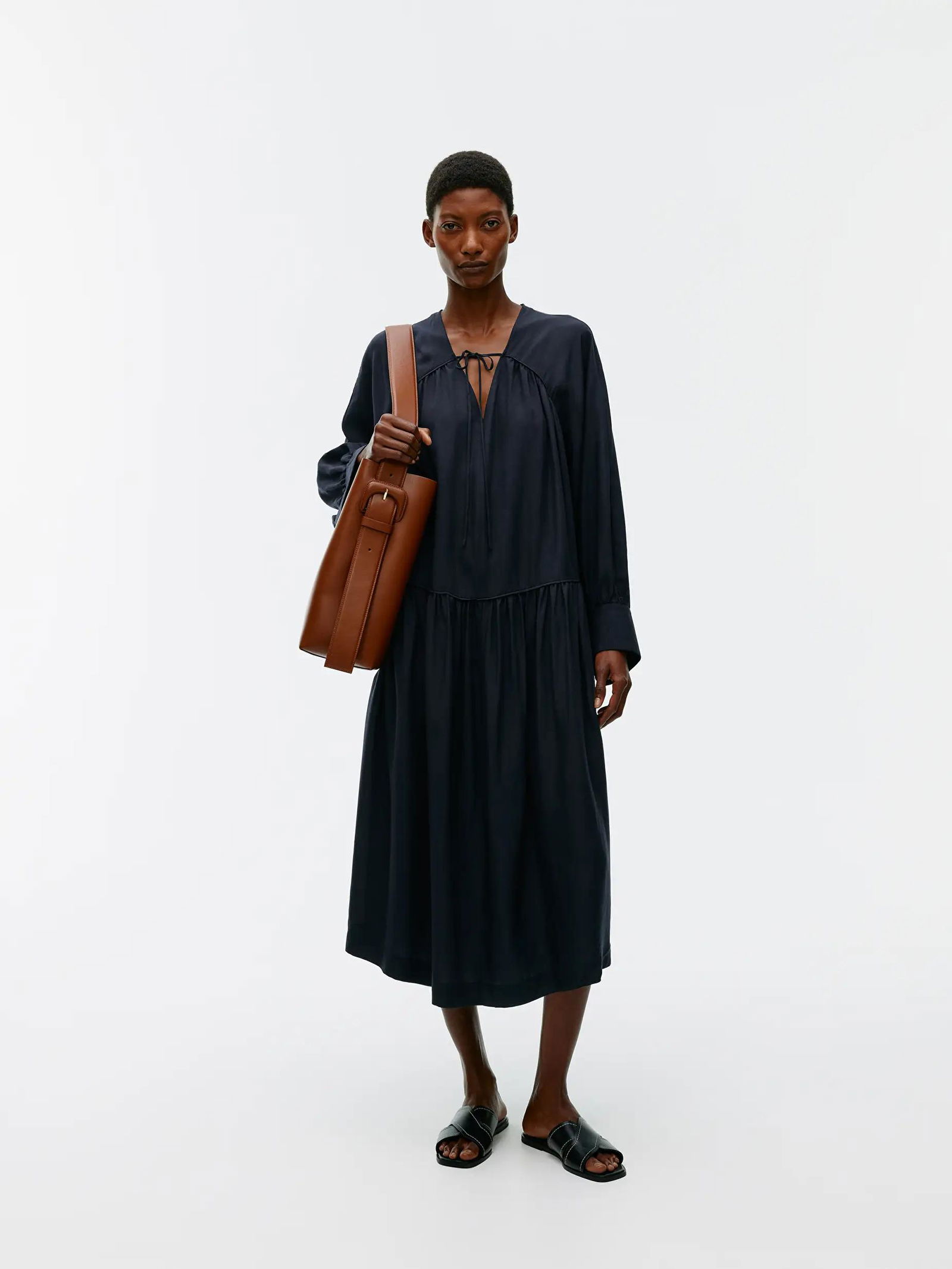 ARKET Lyocell-Linen Maxi Dress | endource