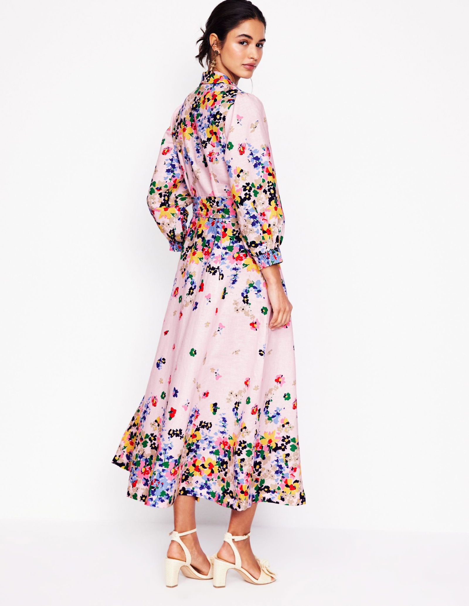 BODEN Clara Linen Blend Shirt Dress | endource