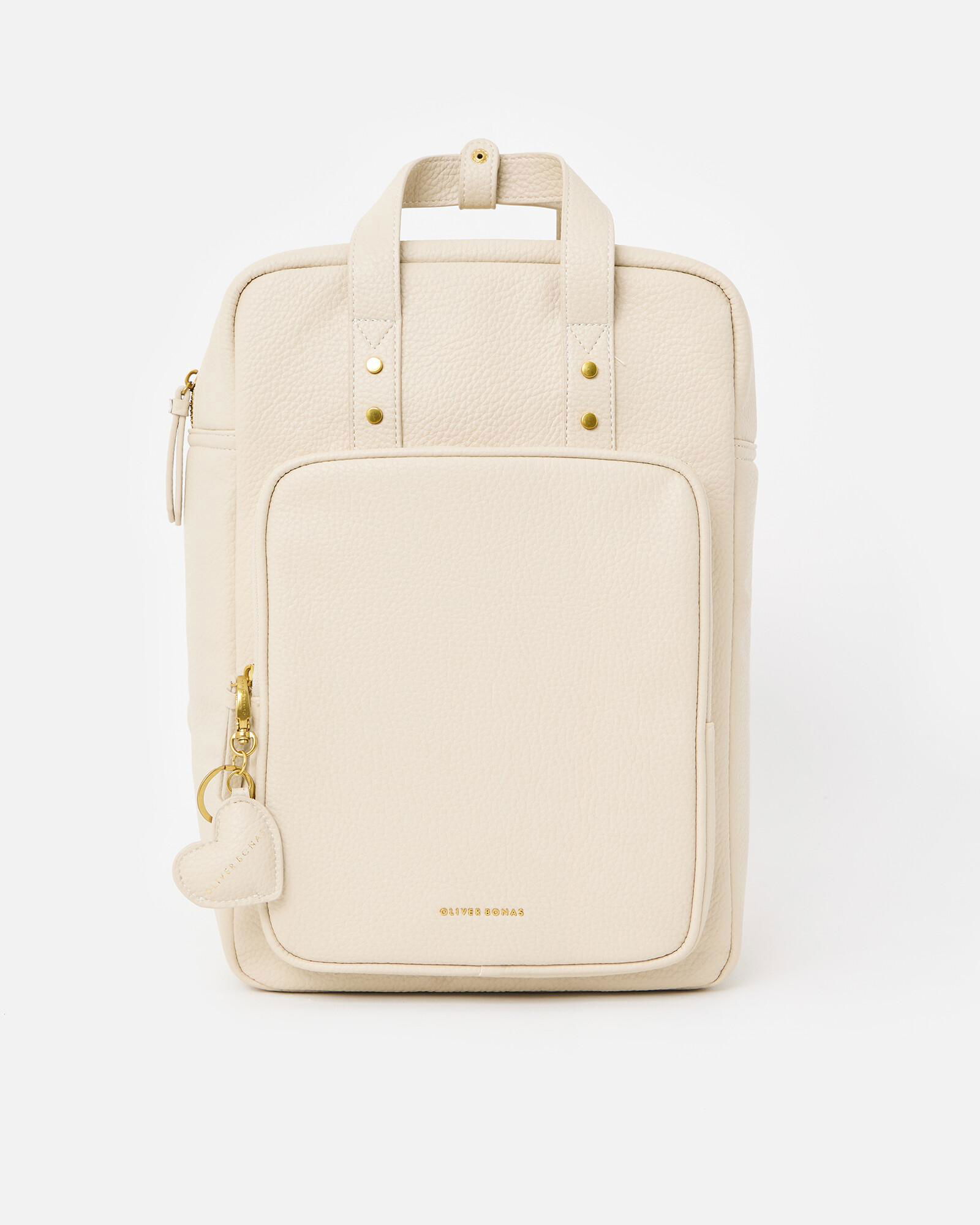 Mami Backpack OLIVER BONAS Mami Laptop Backpack in Cream | endource