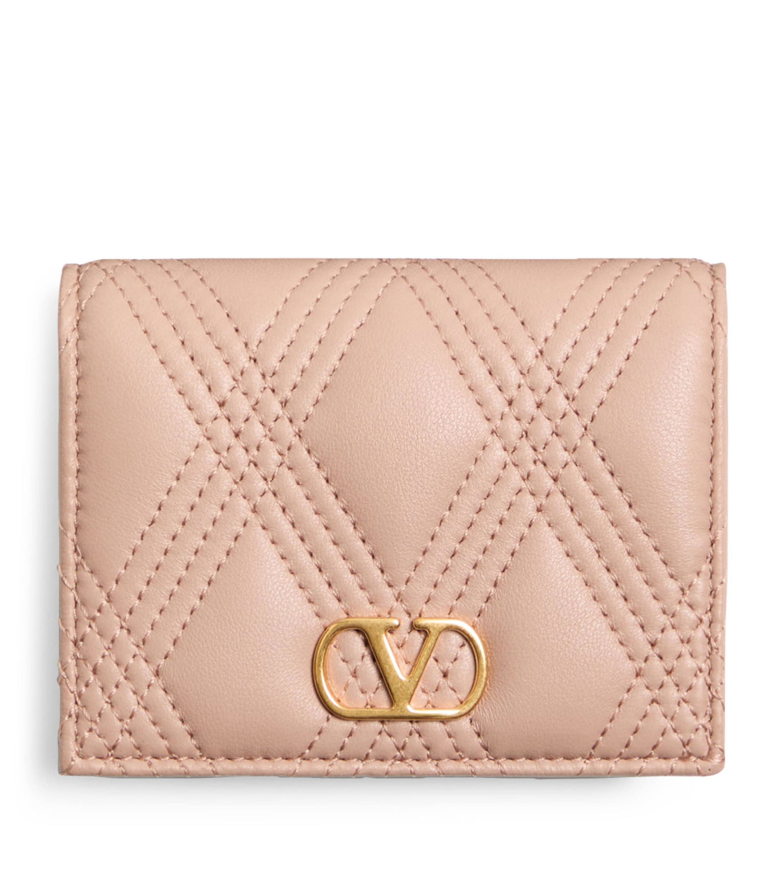 VALENTINO GARAVANI Leather Quiltie 67 Wallet | endource