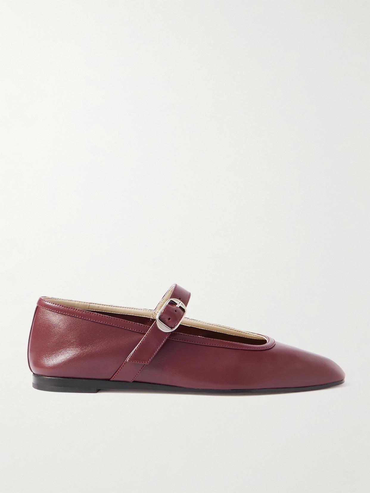 LE MONDE BERYL Leather Mary Jane Ballet Flats | endource