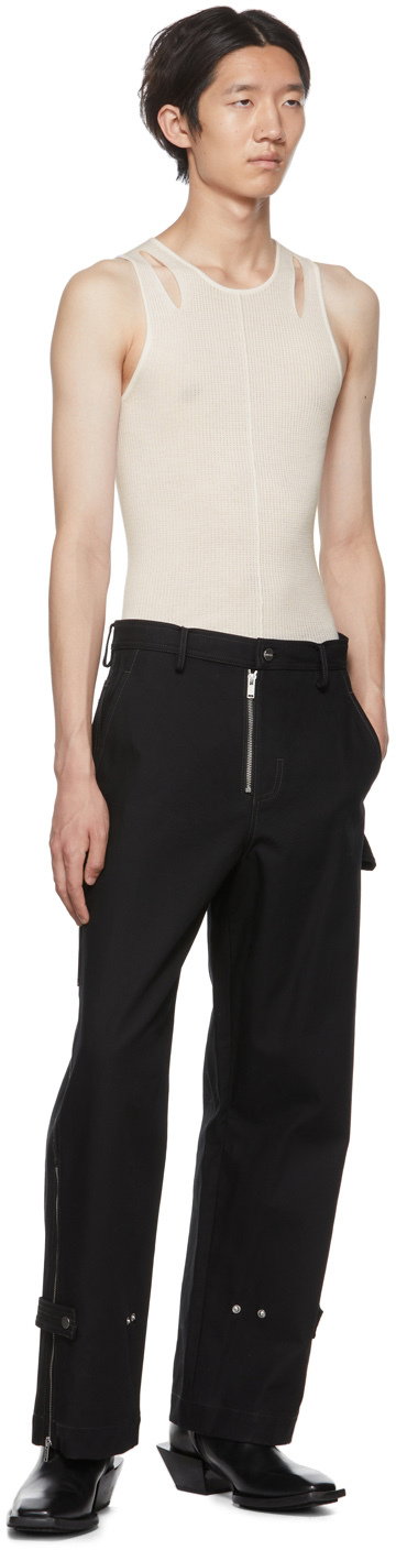 Dion Lee Off-White Cutout Tank Top | endource