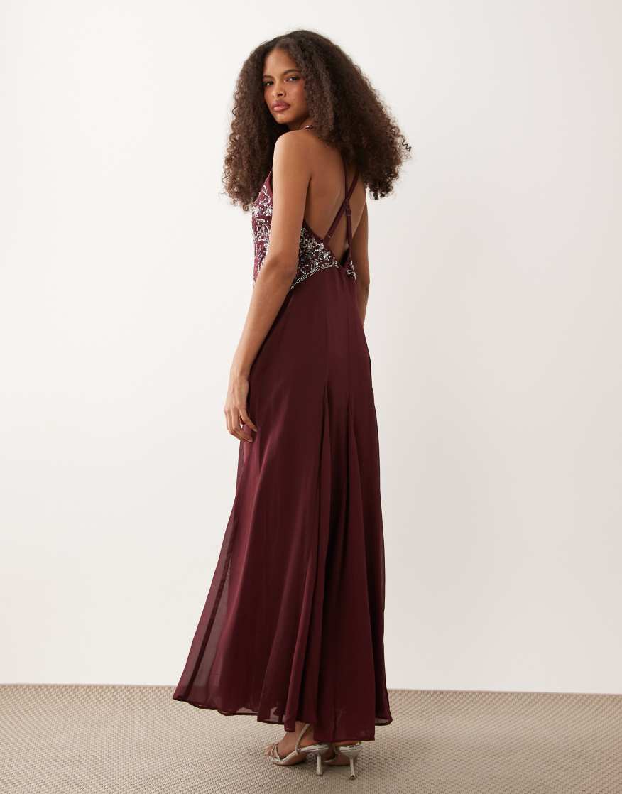 aarong maternity maxi dress Salmon Contrast Ribbon Trim Maternity Maxi Dress – PinkBlush