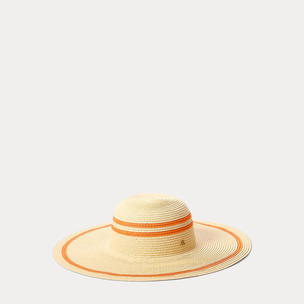 LAUREN RALPH LAUREN Striped Straw Sun Hat | endource display picture 1