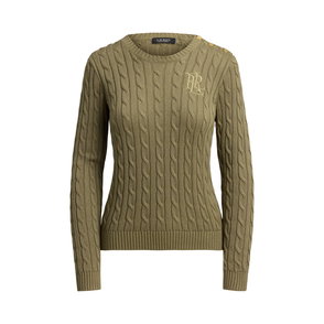 LAUREN RALPH LAUREN Cable-Knit Buckle-Trim Jumper Dress | endource