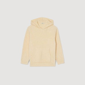 Sandro light beige hooded sweatshirt