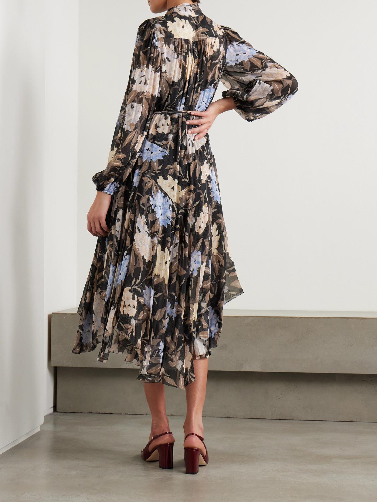 zimmermann eden printed linen & silk midi-dress ZIMMERMANN Eden Midi Dress Zimmermann