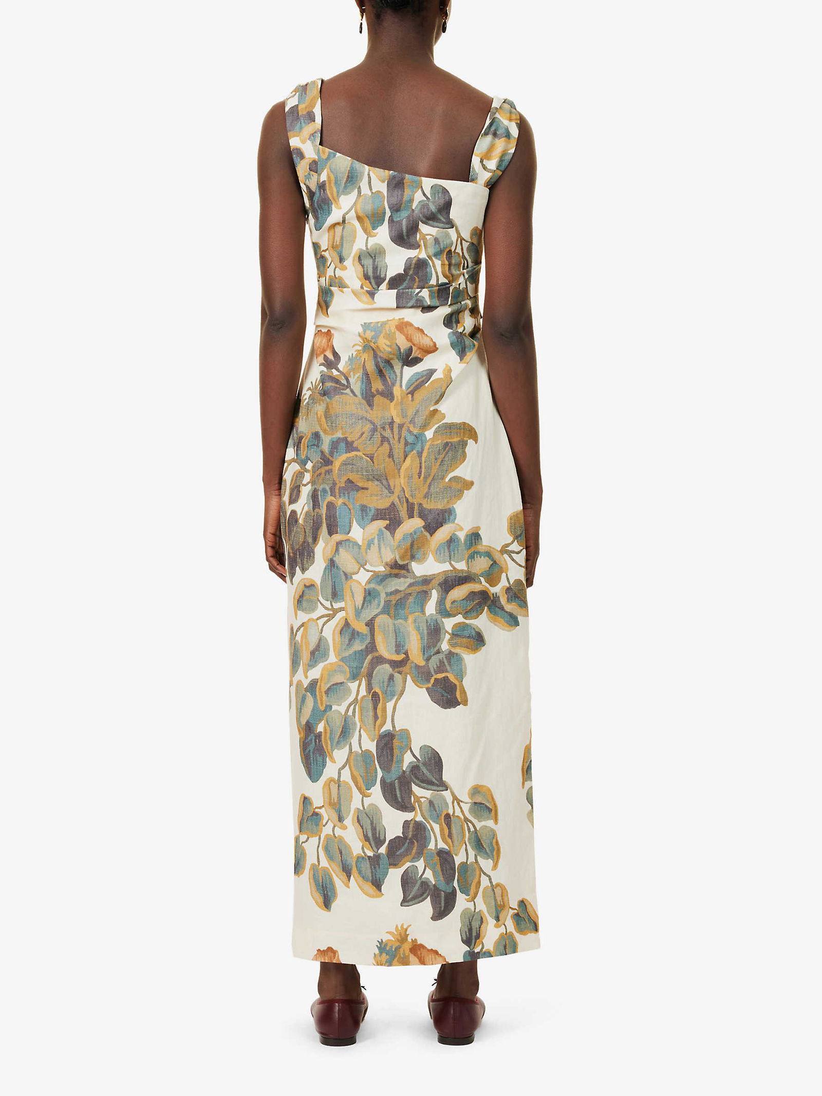 knee length dresses for ladies Sir The Label Evalita Twist Midi Dress