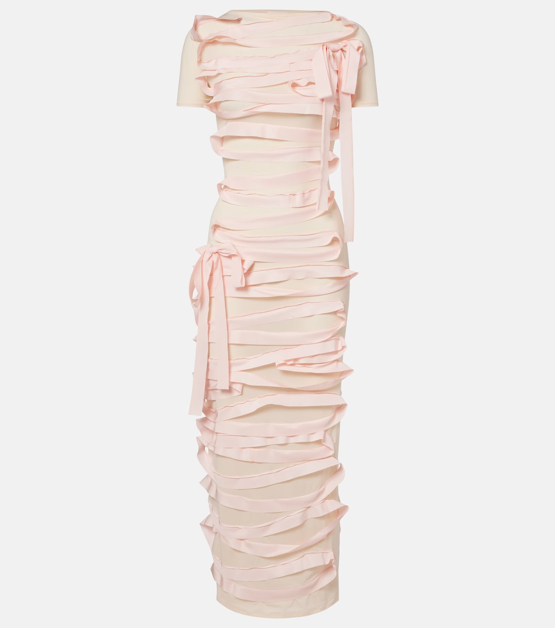 ACNE STUDIOS Ribbon-Detail Midi Dress | endource