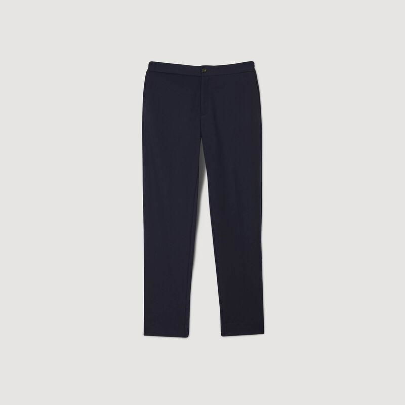 Dark navy SANDRO slim-fit trousers