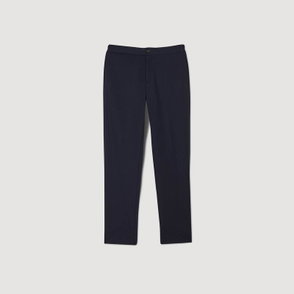 Dark navy SANDRO slim-fit trousers