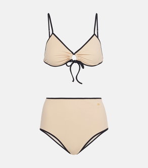 Valentino beige and black bikini set