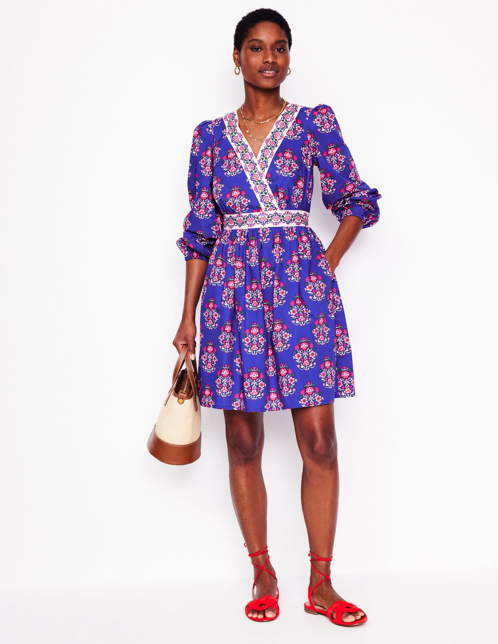 mya cotton short dress Buy Boden Purple Mya Cotton Short Dress from Next USA