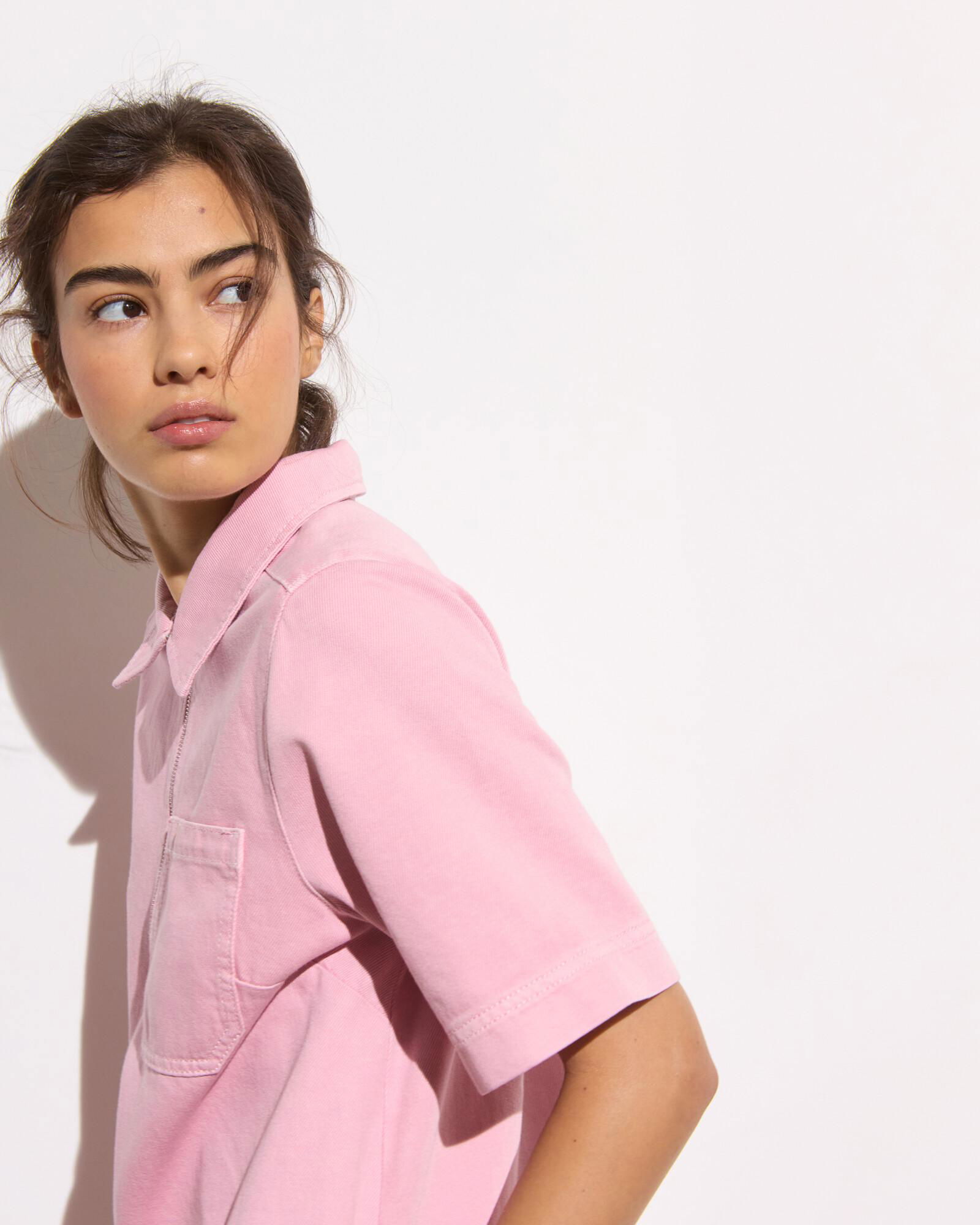 OLIVER BONAS Denim Half Zip Mini Dress | endource