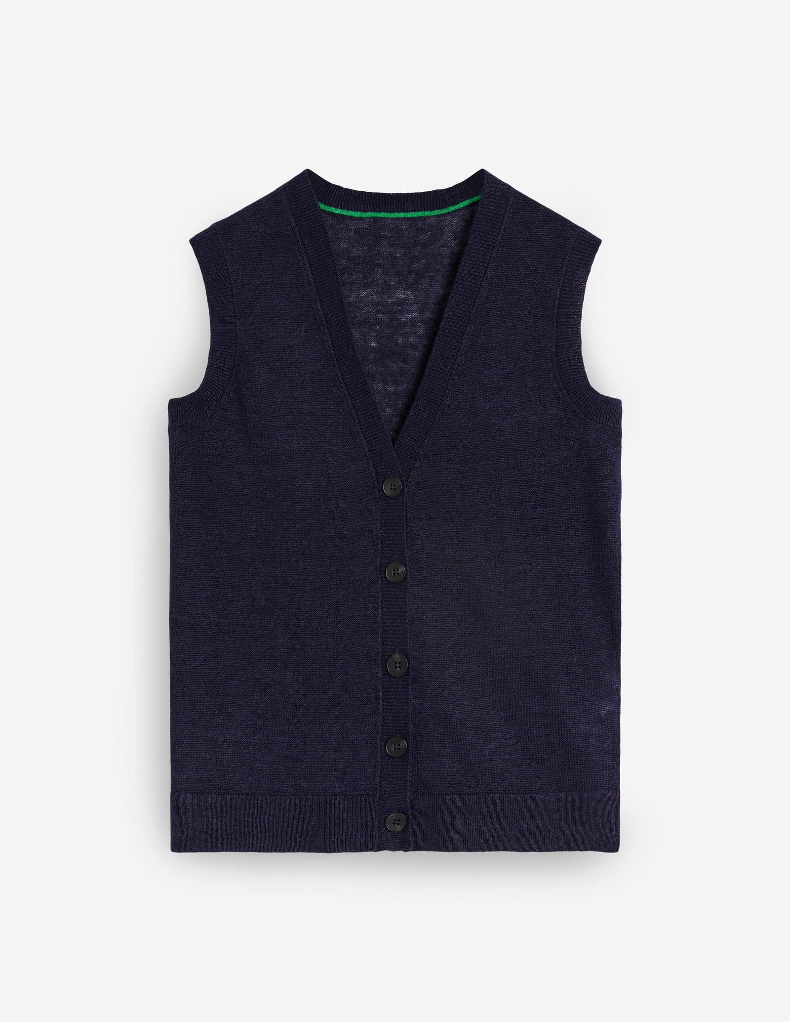 Linen Sleeveless V-Neck Co-Ords main image 0