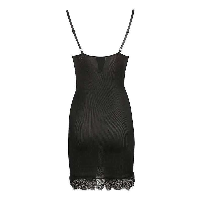 SAINT LAURENT Scalloped Lace V-Neck Mini Dress | endource SAINT LAURENT Scalloped Lace V-Neck Mini Dress | endource