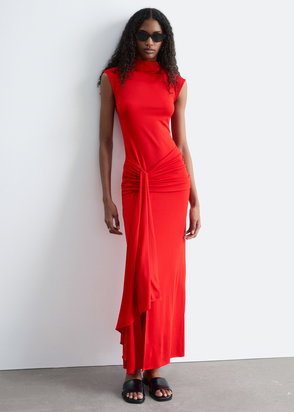 & OTHER STORIES Cross Front Linen Dress | endource