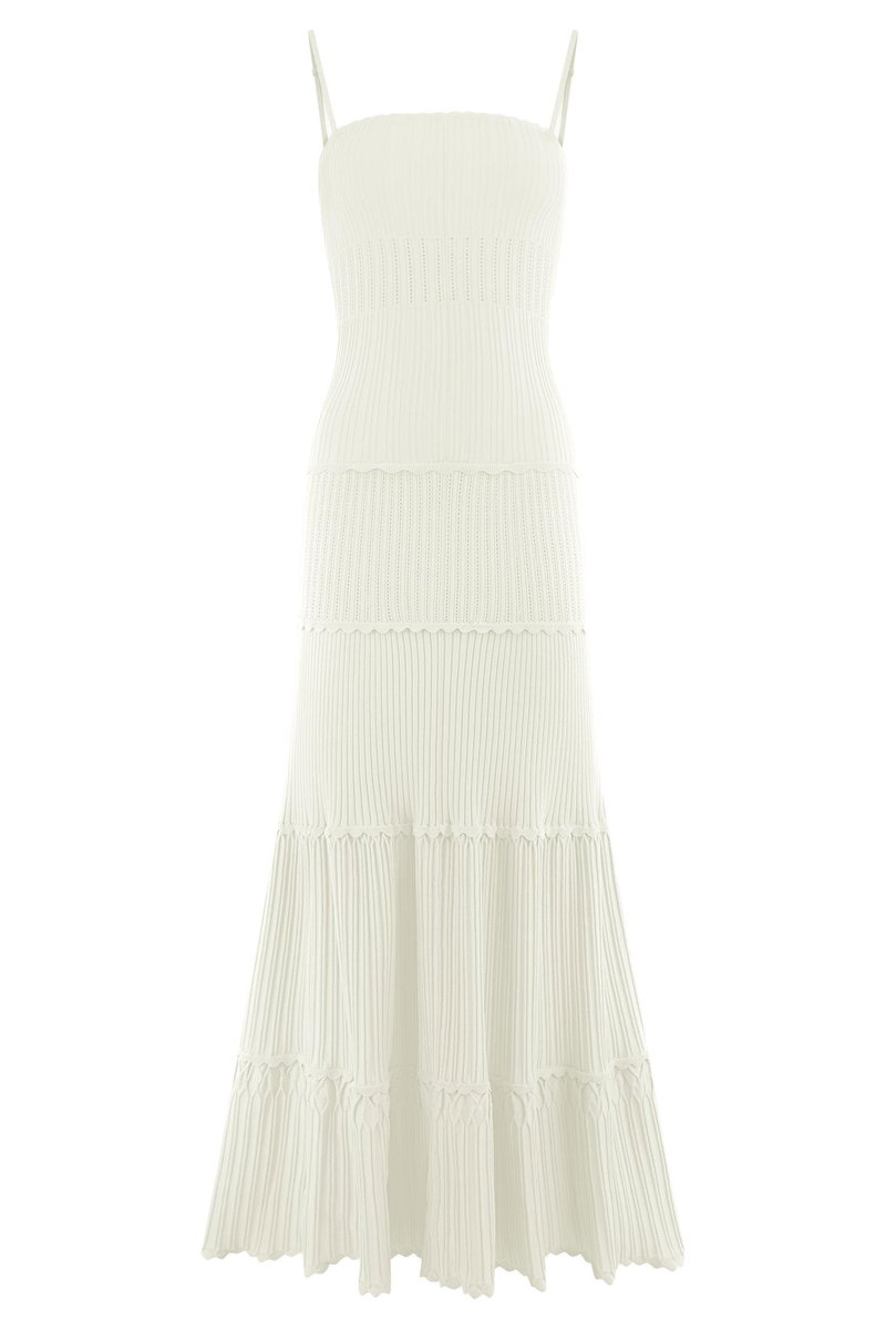 Meshki Finley Pointelle Knit Maxi Dress