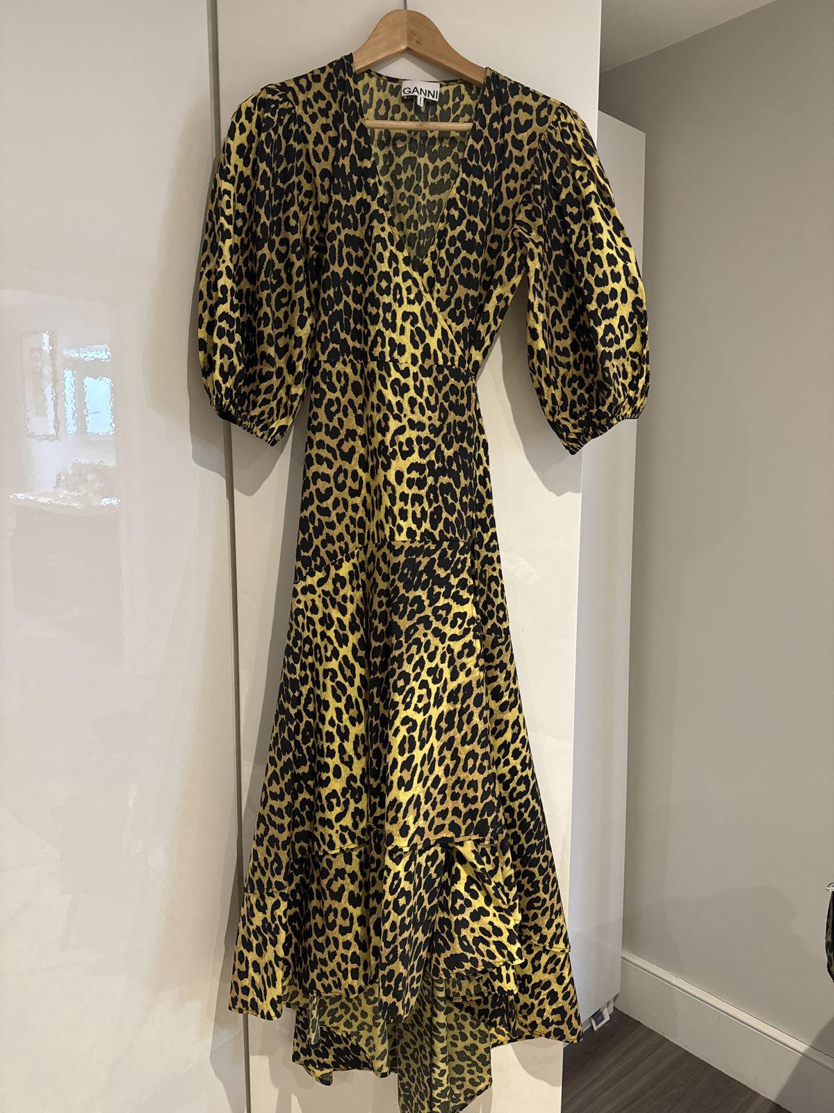 leopard print wrap dress midi Sunday Best Leopard Print Wrap Dress