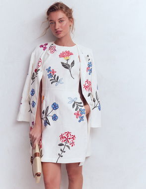 BODEN Chloe Embroidered Short Dress | endource