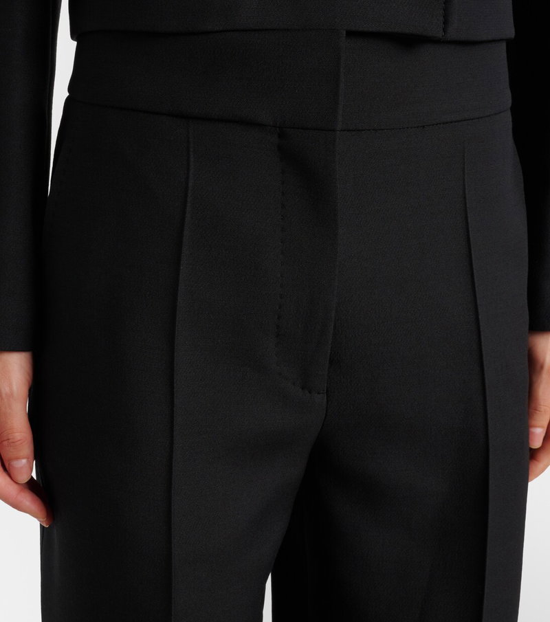 Valentino black tailored trousers, pleated detail