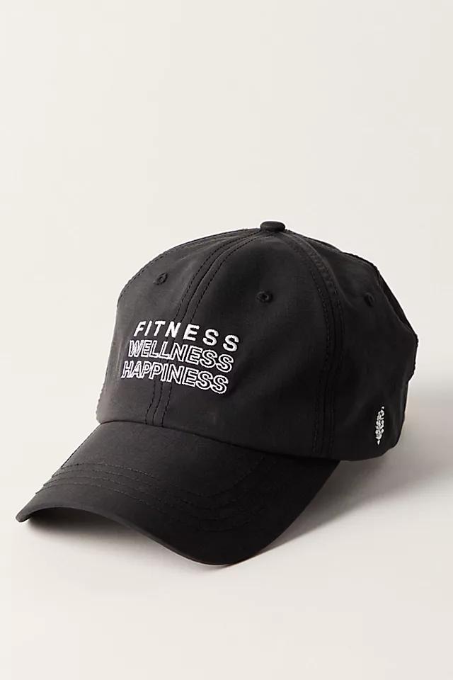 NWT Free People FP Movement Triple Threat Baseball Hat - black white - one size FP Movement Women main image 3
