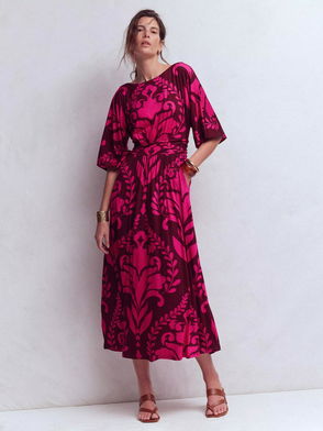 chinese dress ladies Maya Tie Dye Kimono robe, black kaftan kimono - Beach Kimono main image 1
