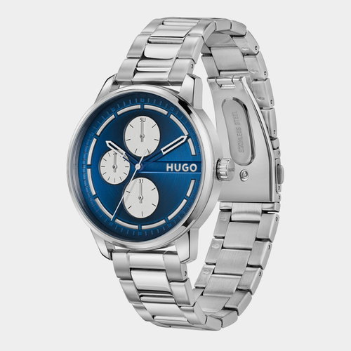 Hugo Stamp 44mm Multifunction Watch Mens | endource